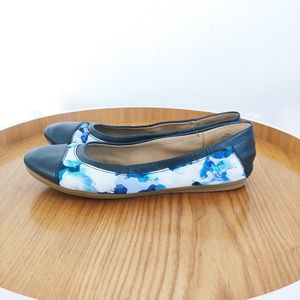 Easy Spirit E360 Blue Floral Gessica Ballet Flats